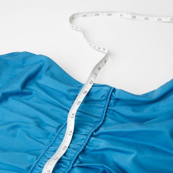 Roksanda x RTR Blue Twill Midi Dress - Picture 9 of 12